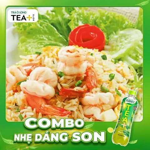 Hình ảnh COMBO CƠM CHIÊN HẢI SẢN + OLONG XANH