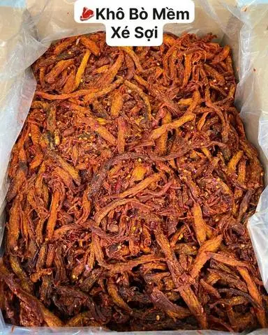 Hình ảnh bò xé sợi to túi 300gr