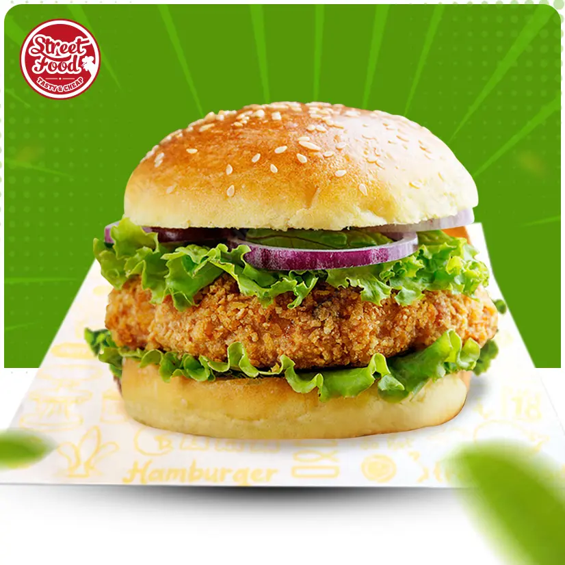 Hình ảnh Burger Gà Thượng Hạng