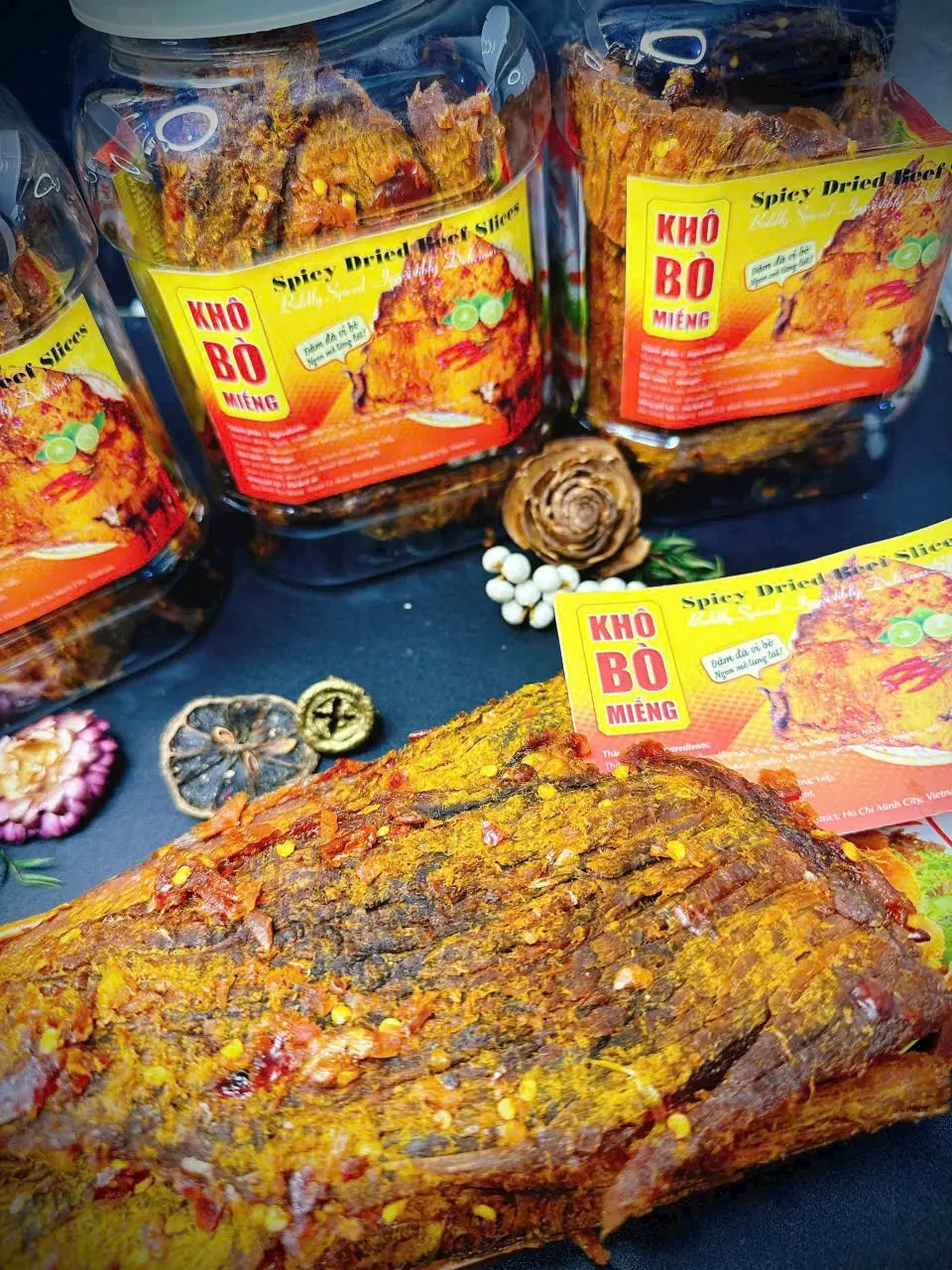 Hình ảnh khô bò miếng mềm hủ 450gr