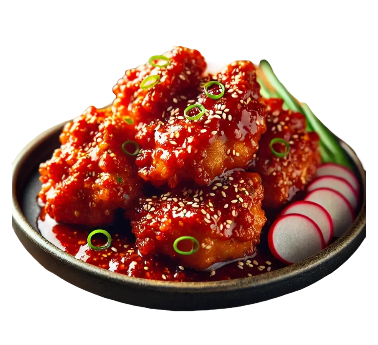 Hình ảnh Gà rán KX sốt Hàn Quốc cay & củ cải ngâm