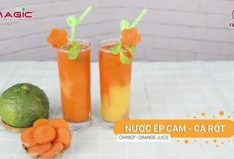 Hình ảnh Ép cam mix cà rốt(500ml)