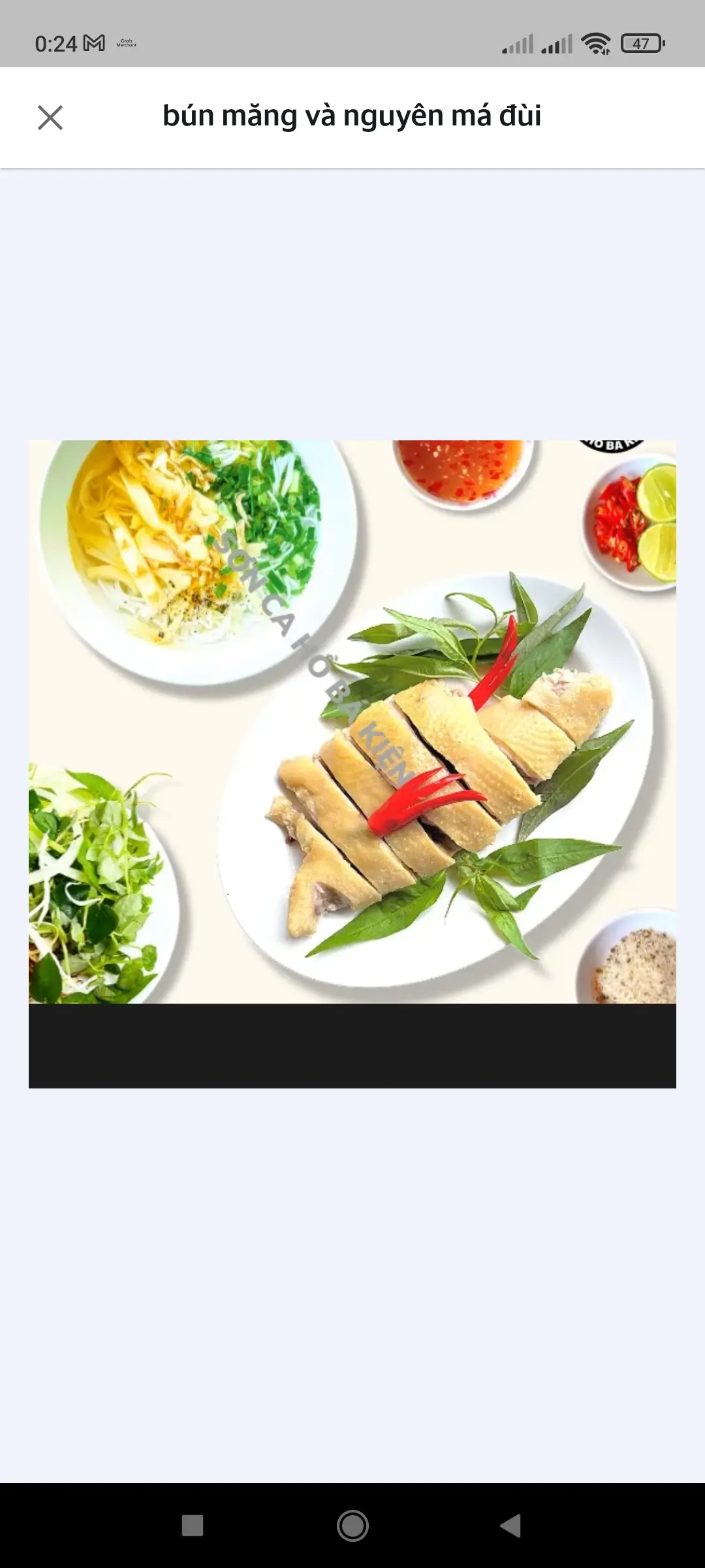 Hình ảnh Bún măng và nguyên má đùi