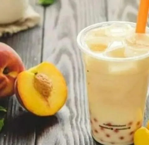Hình ảnh trà đào sữa 