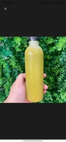 Hình ảnh Chai nước ép táo - cần tây - dưa leo