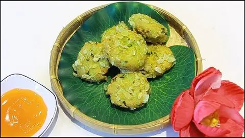 Hình ảnh chả cốm chiên