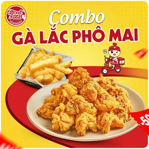 Hình ảnh Combo Gà Viên Lắc Phô Mai