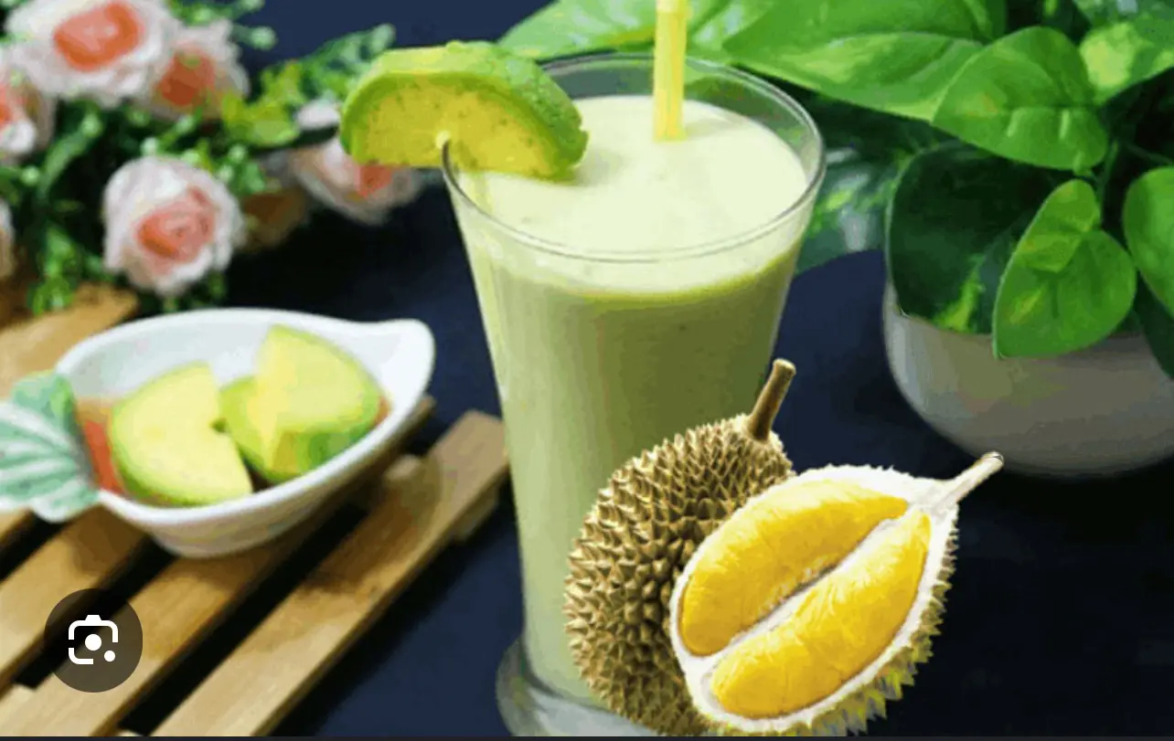 Hình ảnh sinh tố bơ -sầu riêng 