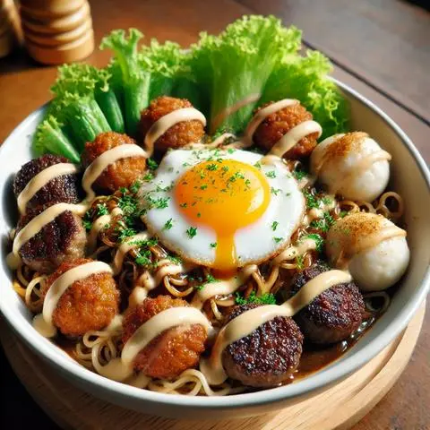 Hình ảnh [TẶNG XÚC XÍCH VƯỜN BIA NHẬP KHẨU TỪ ĐỨC] Mì trộn Thập cẩm Xốt Phô mai