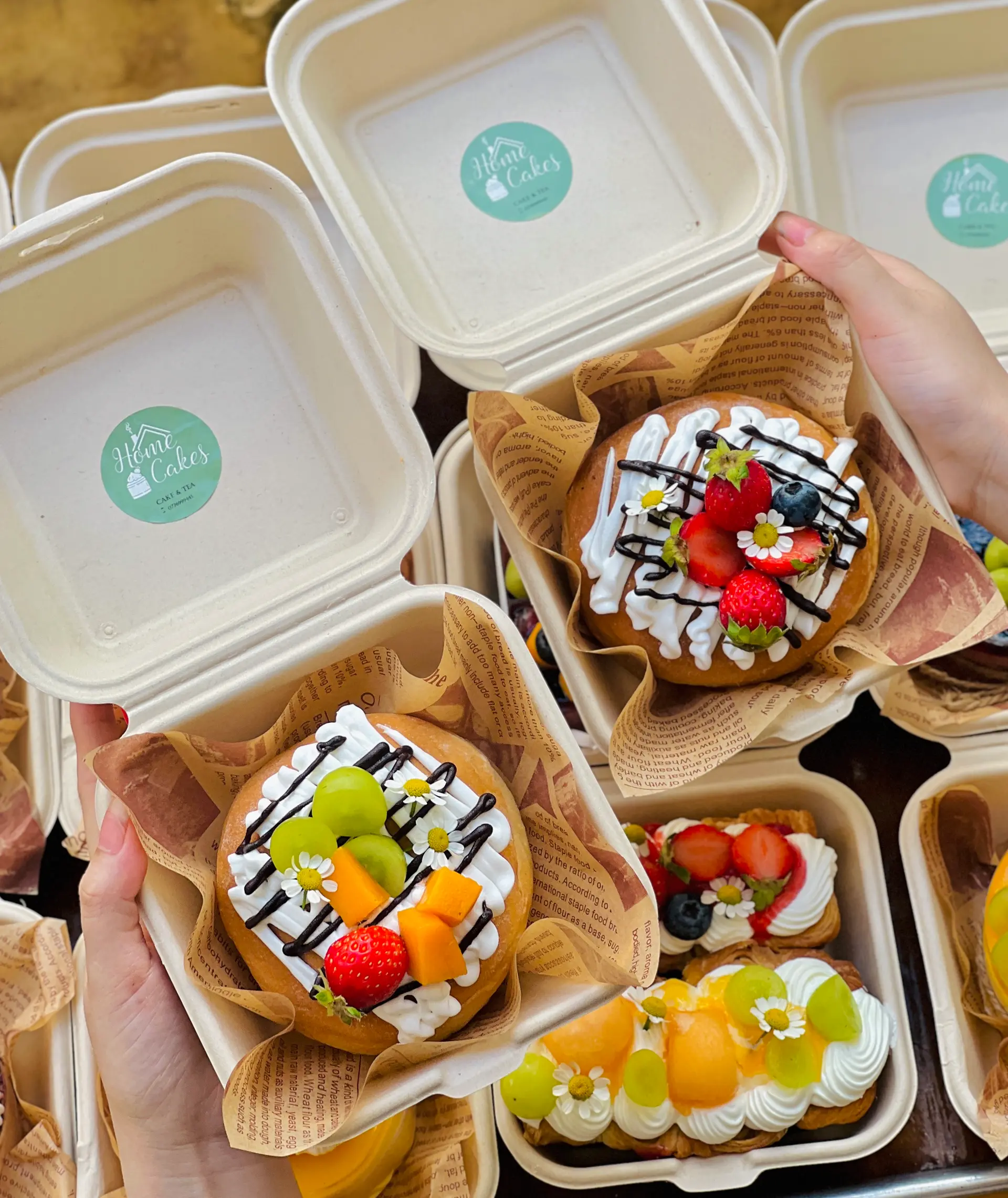 Hình ảnh Bánh donut trái cây