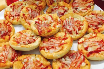 Hình ảnh Bánh pizza mini-kéo sợi