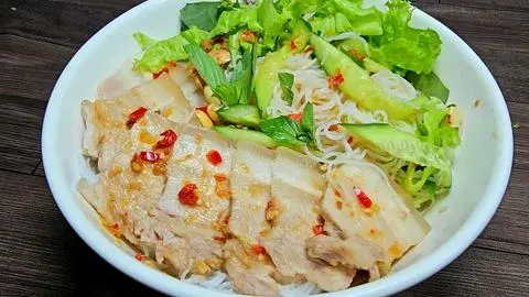 Hình ảnh Bún Thịt Luộc Mắm Nêm 