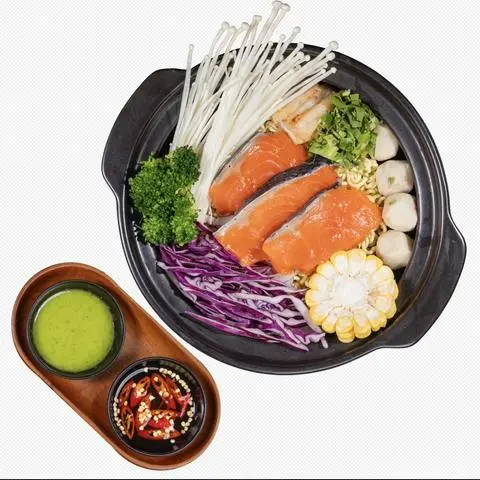 Hình ảnh Mì Kim Chi - Cá Hồi Phi Lê