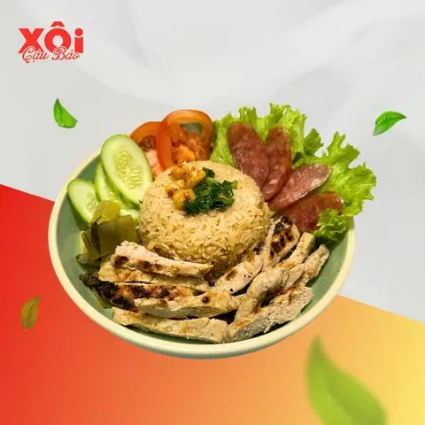 Hình ảnh Combo Cơm nem nướng lạp xưởng - Canh - Yogurt tráng miệng