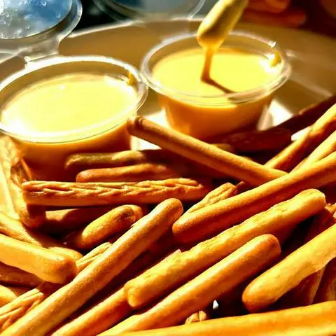 Hình ảnh Bánh Que Chấm Sốt Kem Trứng