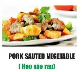 Hình ảnh  heo xào rau