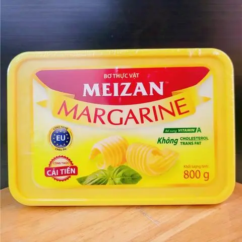 Hình ảnh Hộp Bơ Meizan Vàng 800g Hộp To, Hộp Bơ Dùng Chiên, Bắp Rang, Xào, Bánh...