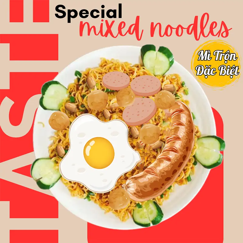 Hình ảnh Mì Trộn Đặc Biệt Thập Cẩm/Special mixed noodles