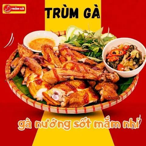 Hình ảnh gà nướng sốt mắm nhĩ 1/2