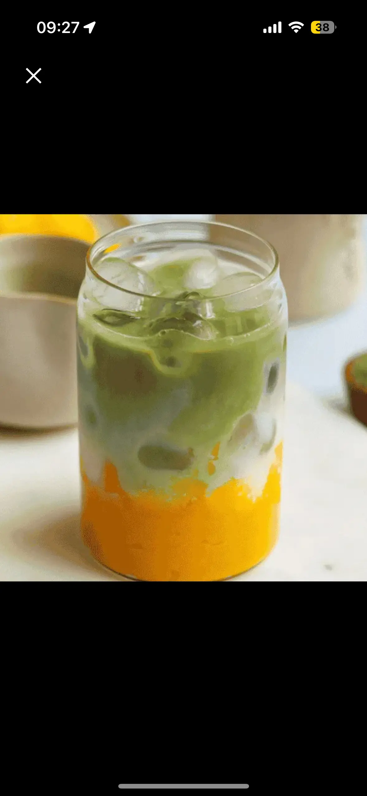 Hình ảnh Latte matcha xoài