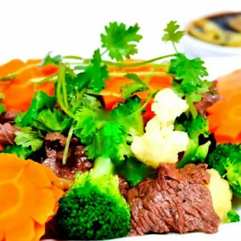 Hình ảnh Bông cải xào bò