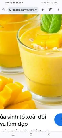 Hình ảnh Sinh tố bơ - xoài