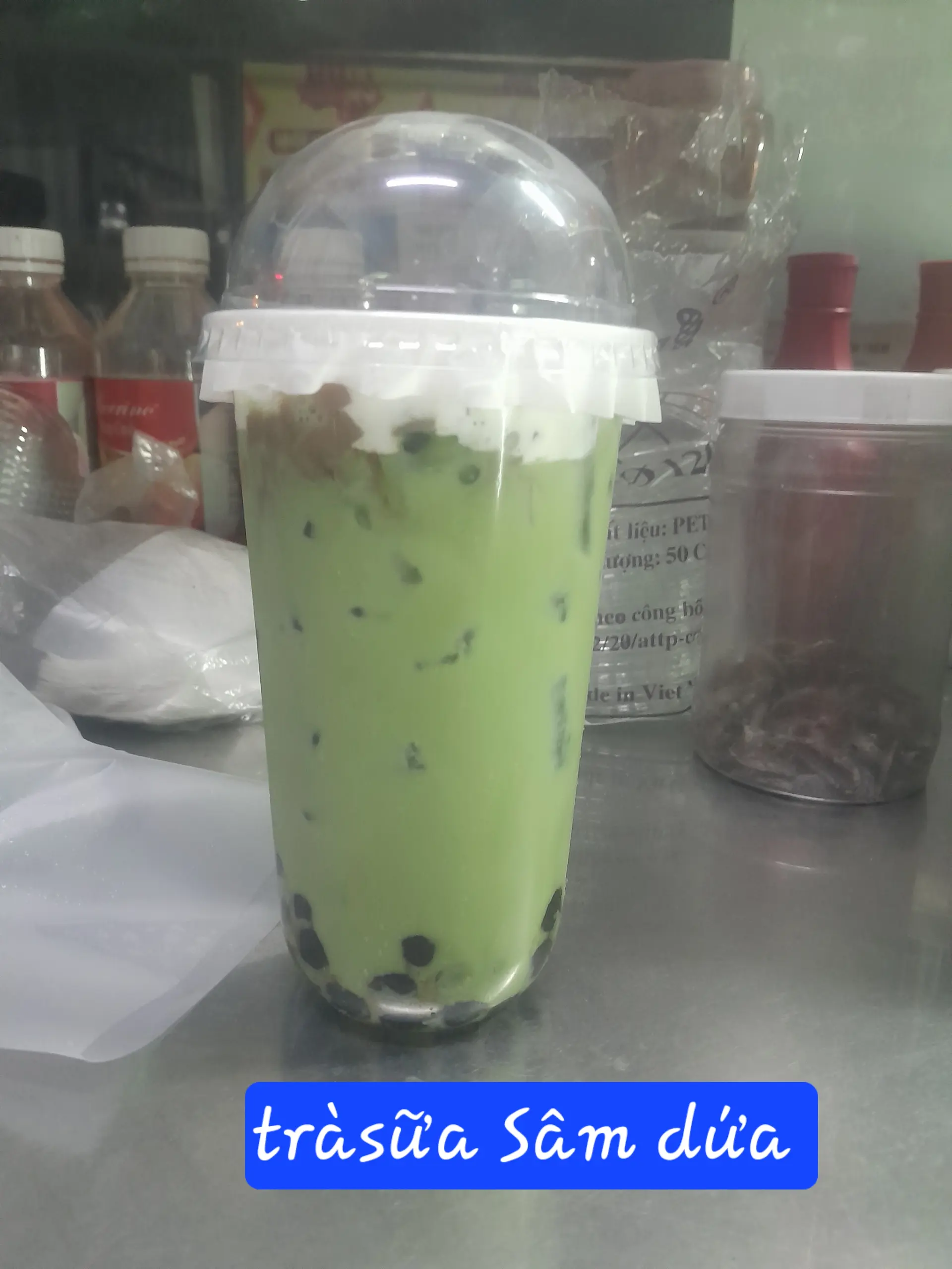 Hình ảnh Trà sữa sâm dứa L