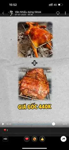 Hình ảnh Vip 2: 0.5kg sườn quay+ 1 vịt quay Thất Khê( khách đặt trước 30-60p)