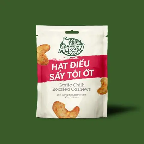 Hình ảnh Hạt Điều Sấy Tỏi Ớt (gói 45g)