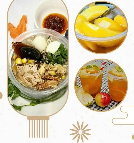 Hình ảnh Súp Thanh Cua + Trà Đào/Trà Đào Xí Muội