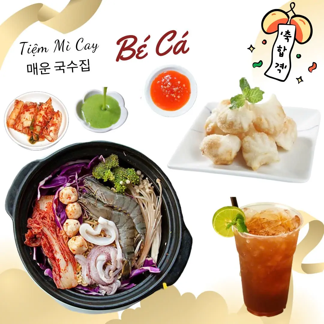 Hình ảnh Combo D - 1 Mì Cay x Há Cảo x 1 Trà Chanh