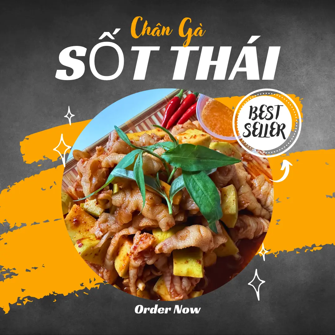 Hình ảnh Chân gà rút xương sốt Thái (size M )