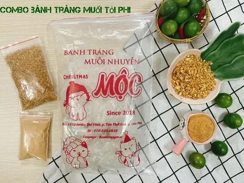 Hình ảnh Combo Bánh Tráng Muối Tỏi Phi