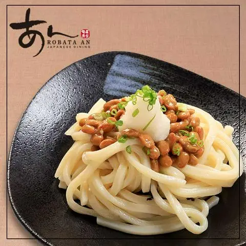 Hình ảnh "Oroshi Natto Udon" Cold udon Noodles served Natto & Grated Radish/Mì Udon lạnh với đậu Natto và củ cải bào