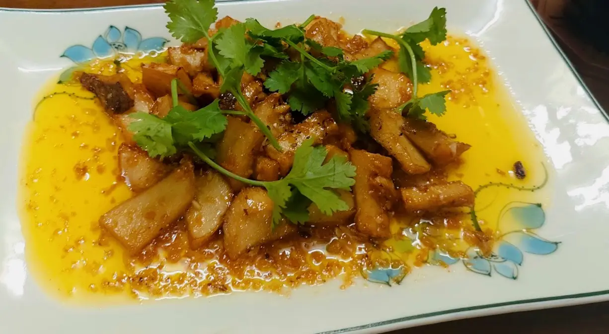 Hình ảnh Nấm Đùi Gà Sốt Bơ Tỏi Chay