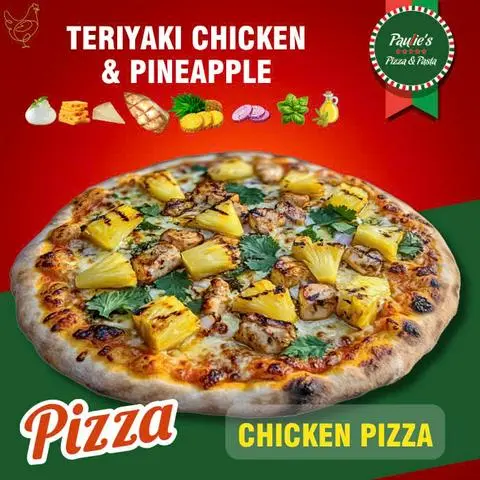 Hình ảnh Pizza Gà Sốt Teriyaki & Dứa | Teriyaki Chicken & Pineapple Pizza