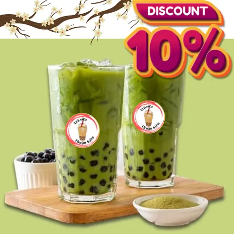 Hình ảnh Trà sữa thái xanh 600ml