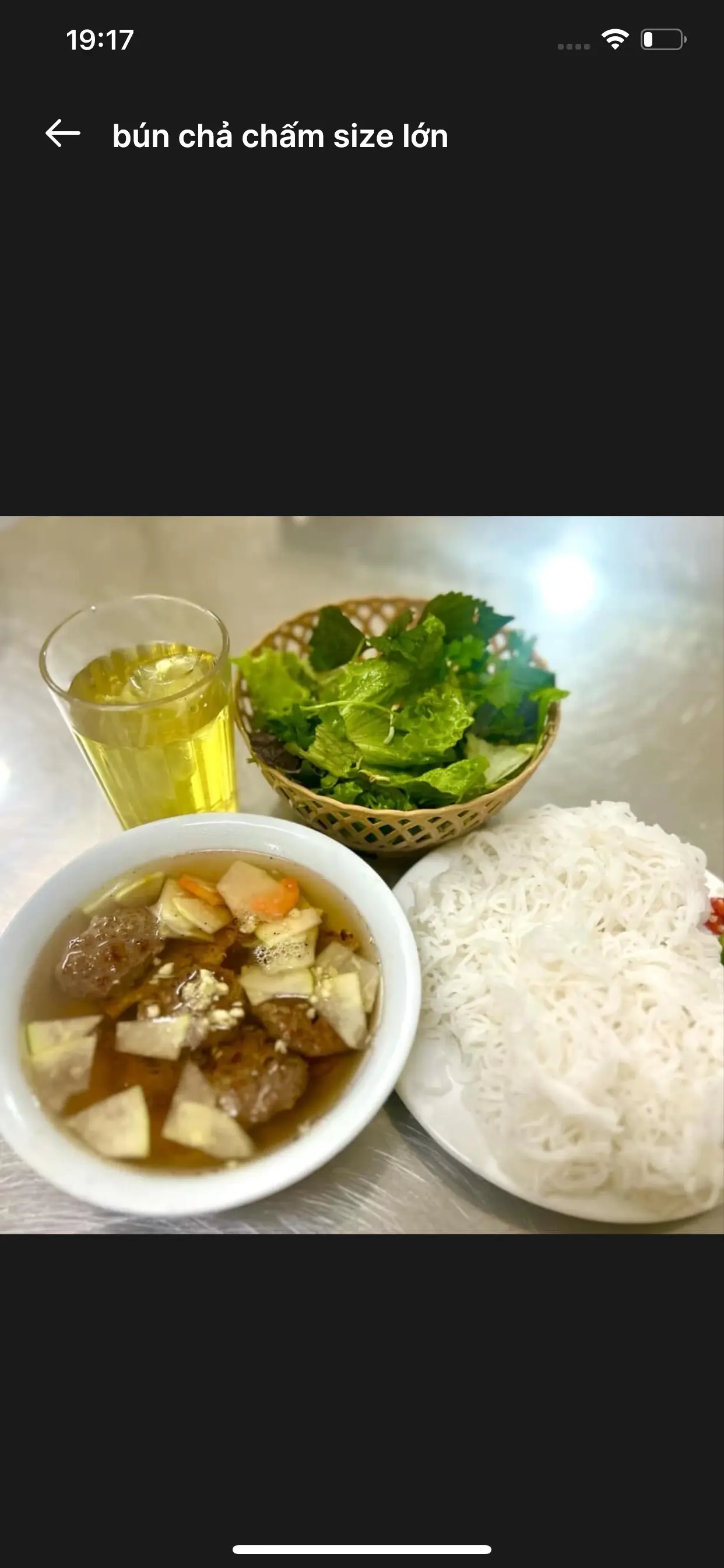 Hình ảnh bún chả chấm size lớn