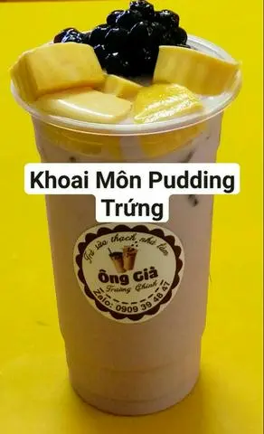 Hình ảnh Trà Sữa Khoai Môn Pudding Trứng