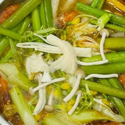 Hình ảnh canh chua nấm, đâu hủ, kèo nèo 