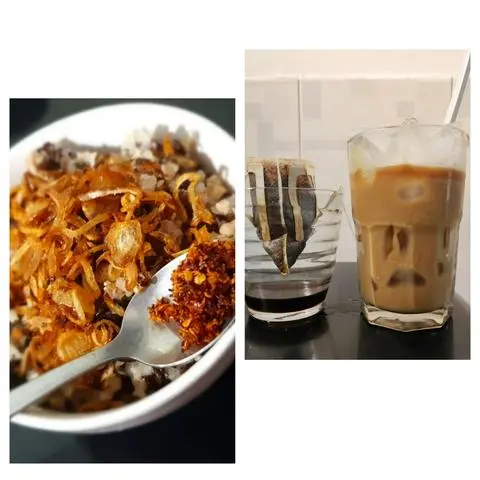 Hình ảnh COMBO 1 BÁNH ĐÚC NÓNG+1 CAFE SỮA ĐÁ+1 TRÀ ĐÁ