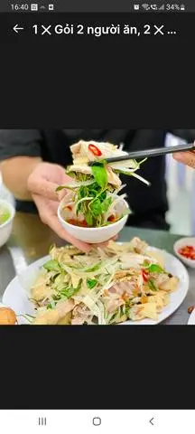 Hình ảnh 1× miến gà chặt,1× gỏi 1 người ăn