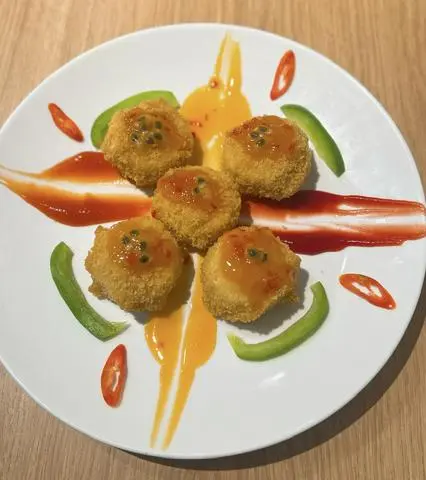 Hình ảnh Đậu hủ chiên giòn sốt chanh dây