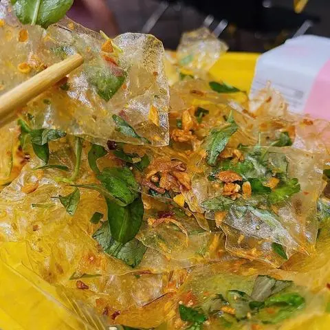 Hình ảnh Bánh Tráng Hành Phi Rau Răm
