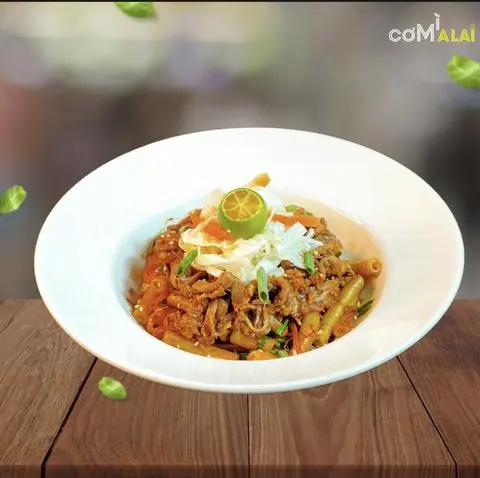 Hình ảnh Nui Xào Bò Kiểu Mã Lai