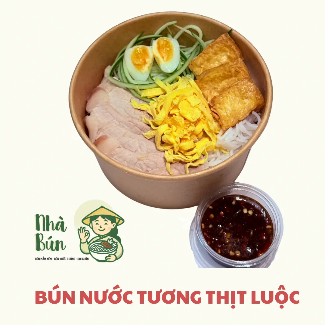 Hình ảnh Bún nước tương thịt luộc