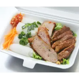 Hình ảnh Bánh Hỏi Thịt Nướng + Nem Nướng 