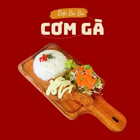 Hình ảnh Cơm Đùi Gà Sốt Mayo Tỏi