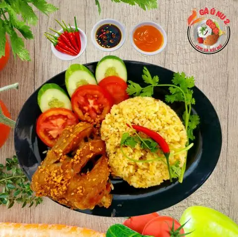 Hình ảnh Cơm gà xối mỡ MÁ ĐÙI