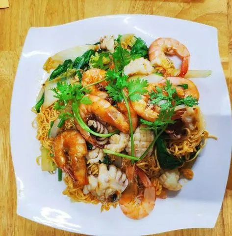 Hình ảnh mì xào hải sản 